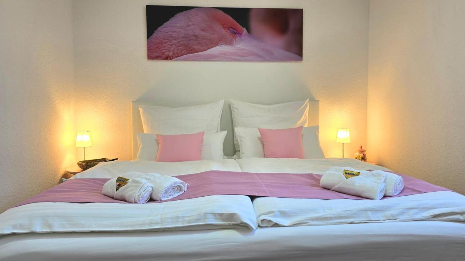 Happy Homes Pink - Up To 5 - Kueche - W-Lan - Netflix - Honig - Badewanne Nidda Exteriör bild